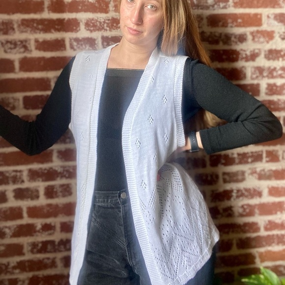 Blair Sweaters - Blair white cardigan